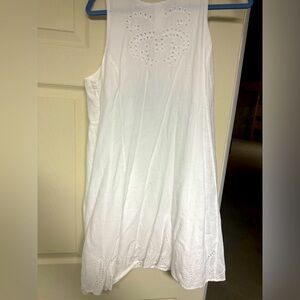 Old Navy Women’s White Cotton Flowy High Neck Dress